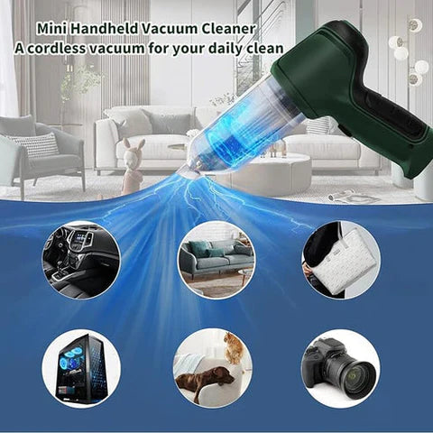 Mini Portable Vacuum Cleaner Rechargeable Handheld Dust Cleaner