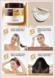 Karseell 3pcs Set Collagen Hair Mask + Argan Oi + Hair Shampoo Essence