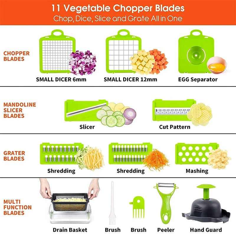 Vegetable Cutter Chopper and Slicer