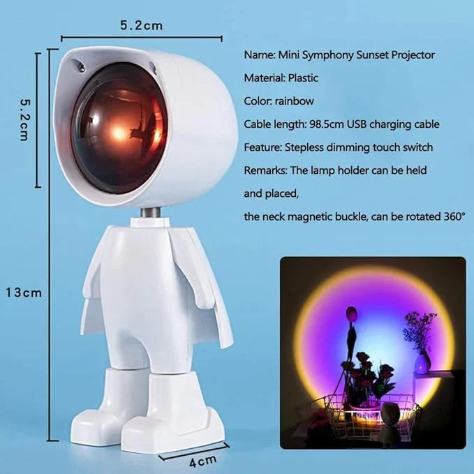 Mini Astronaut Sunset Projection Lamp
